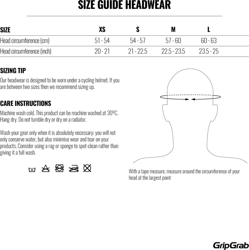 GripGrab Skull thermal cycling hat