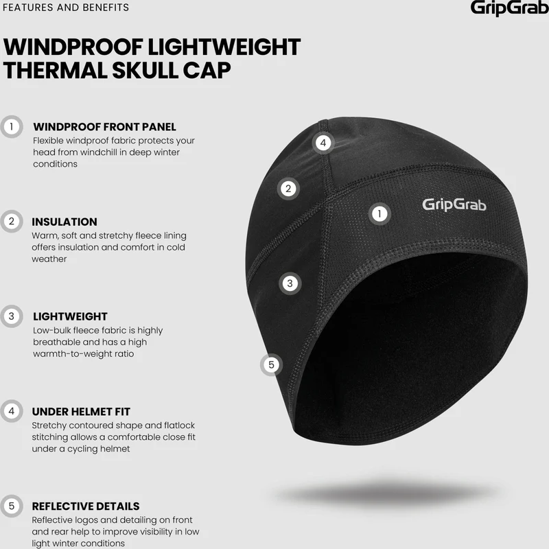 GripGrab winter windproof thermal cycling hat
