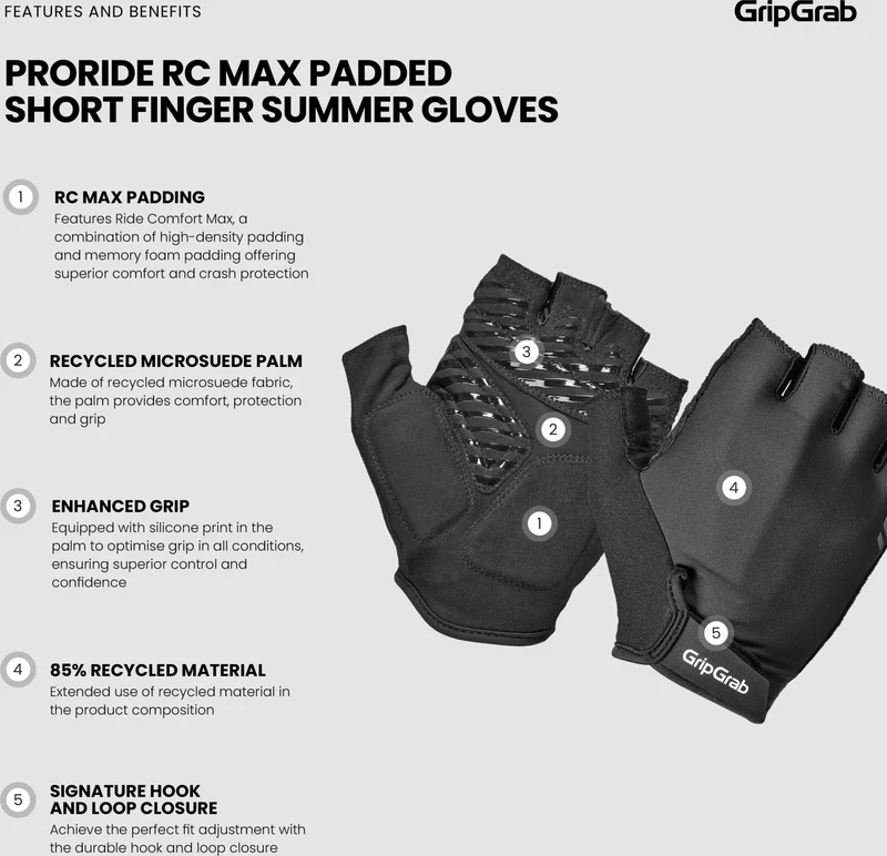 GripGrab ProRide RC Max Padded Cycling Mitts