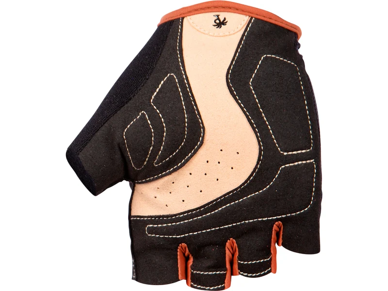 Pedal Palms Cycling Mitts Black N Tan