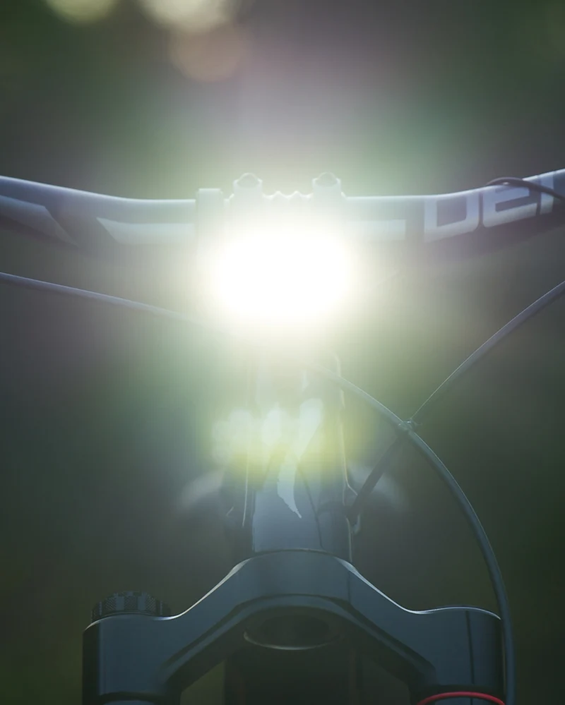 Knog Blinder X front bike light with external battery