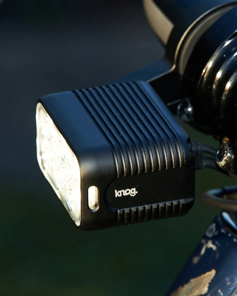 Knog Blinder X front bike light with external battery