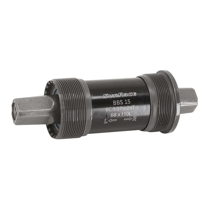 Boîtier Pédalier Sunrace Carré Bbs 110 mm (Boite De 68) Cuvettes Acier Filetage Anglais - Bsc - 1,37X24