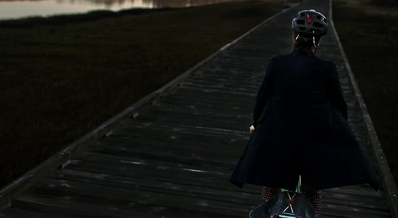 KALI Central Lit city bike helmet with integrated lighting