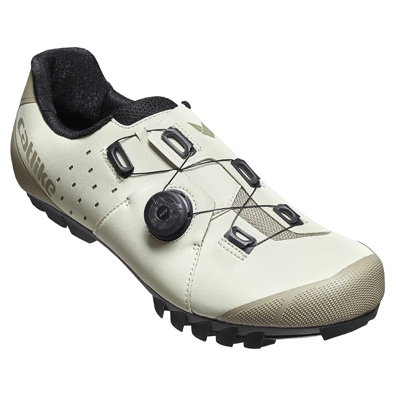 Chaussure VTT Catlike Whisper X2 Beige T43 Fixation Molette Micrometrique Moz Compatible Look-Shimano (Paire)