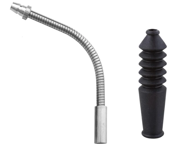 Coude Elvedes V-brake Pipe Flex Ø5,0mm inox plus soufflet x10 pieces