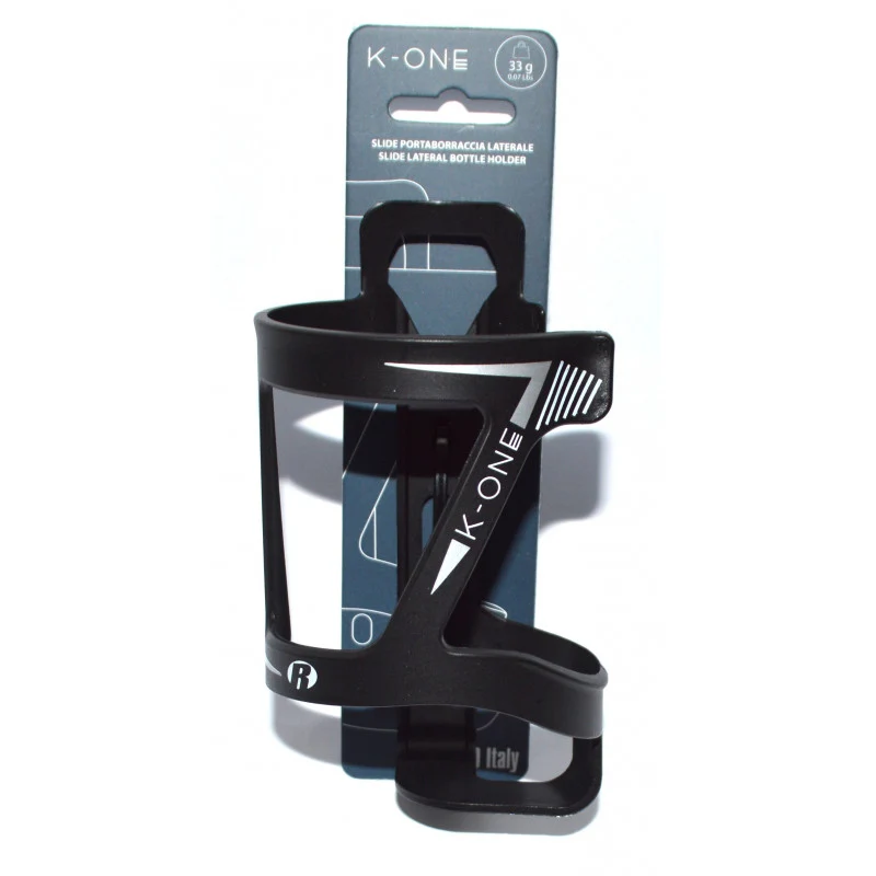 Bike bottle holder with side insertion