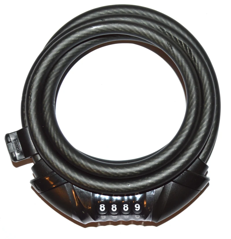 Spiral bike lock with PNA code 180cm