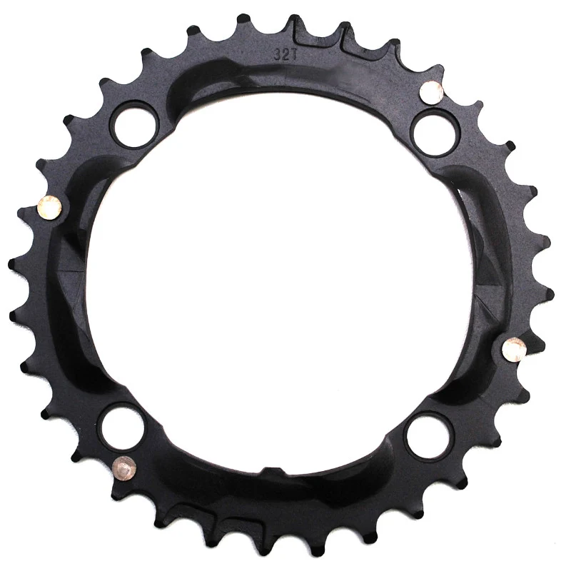 Plateau VTT 4 branches Ø 104 Stronglight Triple 32 dents Milieu Noir Alu 8-9V.
