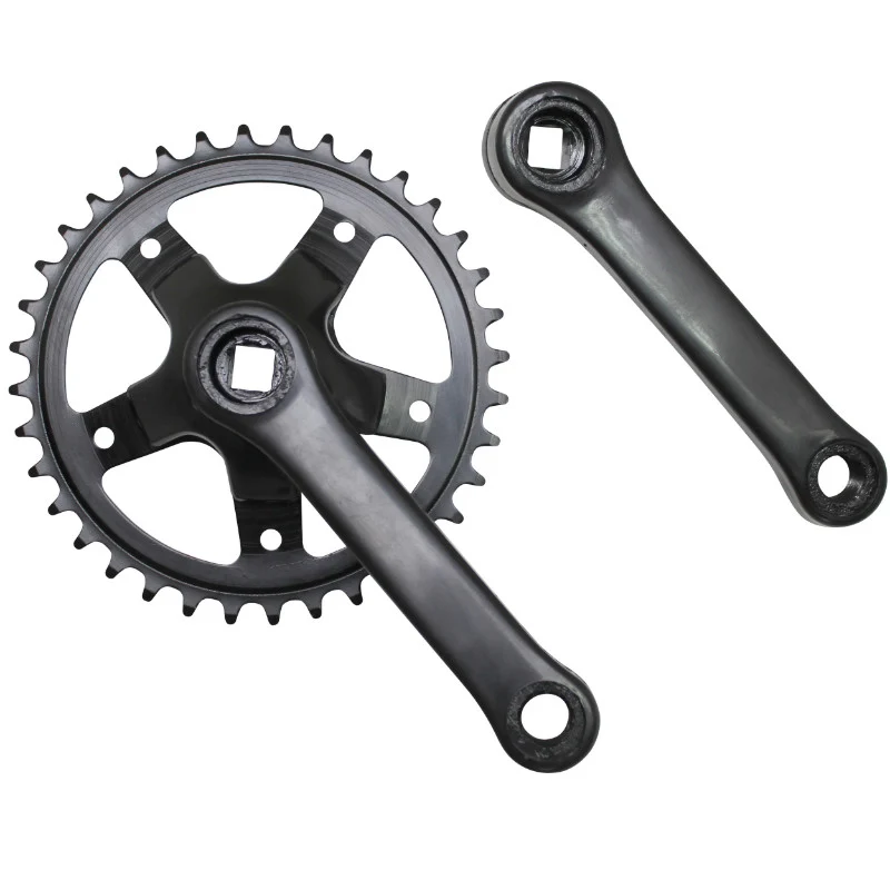 Pédalier City P2R Acier 127 mm Plateau 36D. (Boîtier 131 mm)