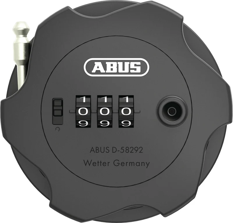 Anti-theft lock for Abus Combiflex™ Adventure helmet, saddle, ski and bike accessories