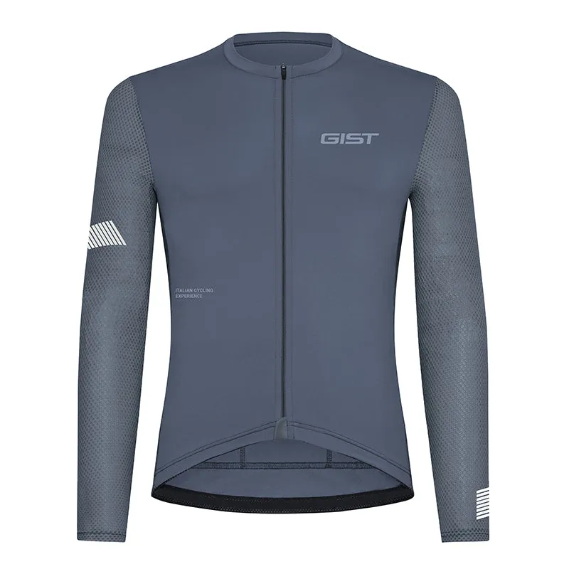 Maillot Gist Été Ray Anti-Uv Bleu Acier Manches Longues L