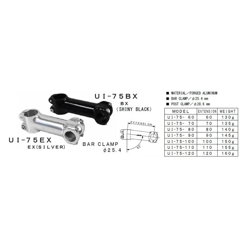 Nitto UI-75 Ex bicycle stem