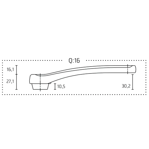 Jeu de manivelles Delta Double Diamond, 165 mm, Q : 16, pour standard ISIS