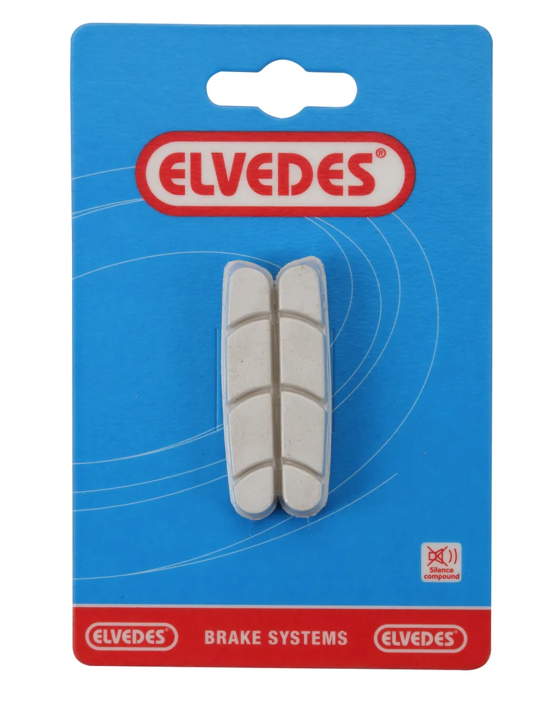 Paire de patins de Elvedes Replacement route 55mm White Compound pour Campagnolo