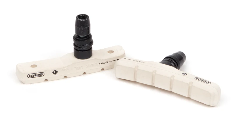 Paire de patins de frein Elvedes V-Type 72mm White Compound