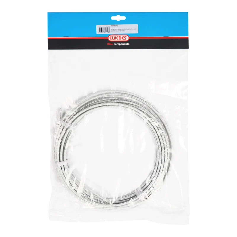 10m gaine de frein Silver tressée Elvedes avec liner Ø5,0mm