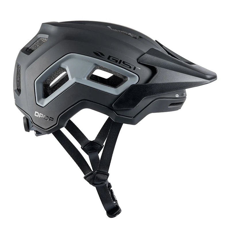 Casque Vélo Adulte Gist VTT Drop Noir In-Mold Taille 52-56 (Vendu En Boite)