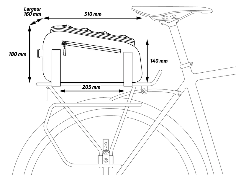 Zefal Z Traveler 40 rack-mounted bag - 9 L