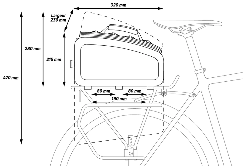 Zefal Z Traveler 80 rack-mounted bag - 32 L