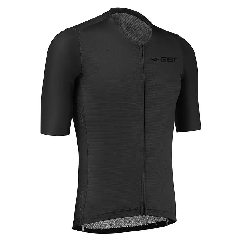 Maillot Gist Été Podium Manches Courtes Zip Total Noir XL