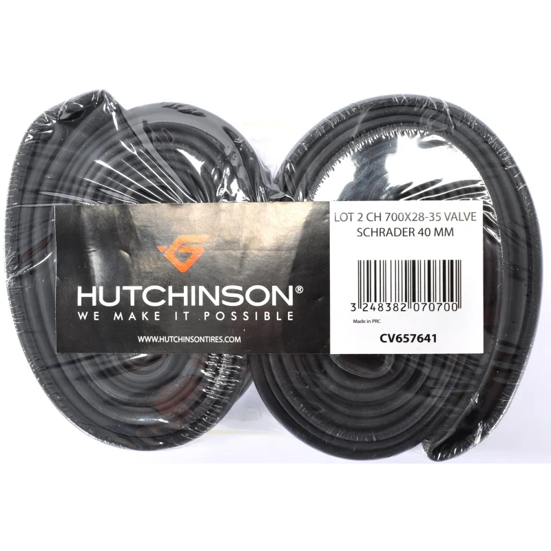 Set of two Hutchinson 700 x 28-35c inner tubes