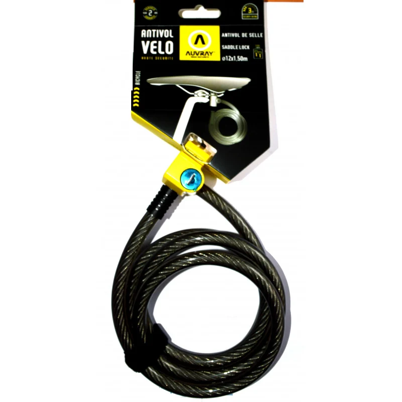 Auvray S Lock saddle lock with key