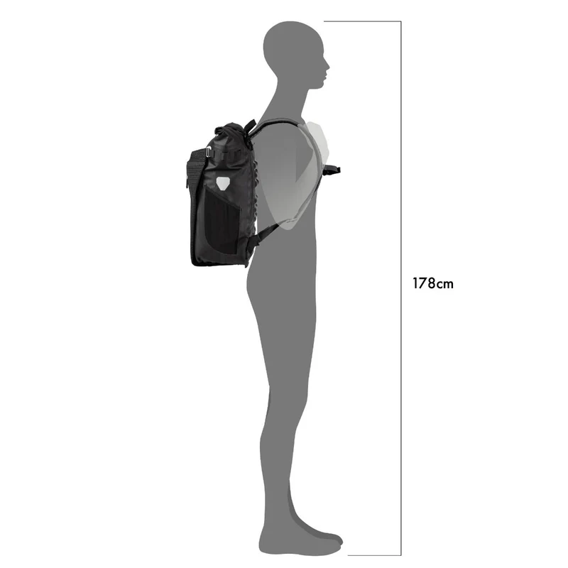 Ortlieb Vario PS High Vis QL2.1 bicycle bag / backpack