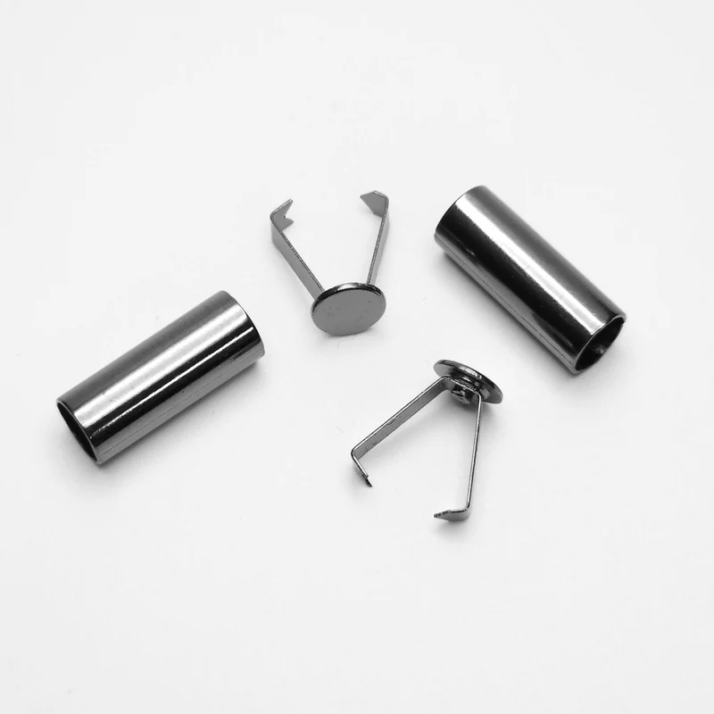 Embouts de cordon en métal | 2 pièces | 6 mm