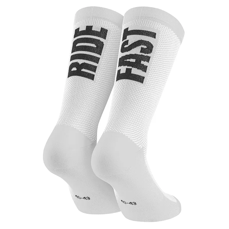 Chaussettes - Socquettes Été Gist Ride Fast Blanc 40-43 Antibacterien - Hauteur 22 cm (Paire)
