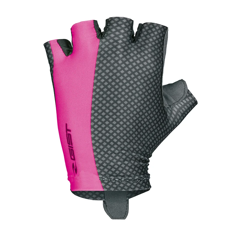Gants Vélo Court Gist Lady - Femme Linea Été Fushia-Noir S (Paire Sur Carte) Sans Velcro