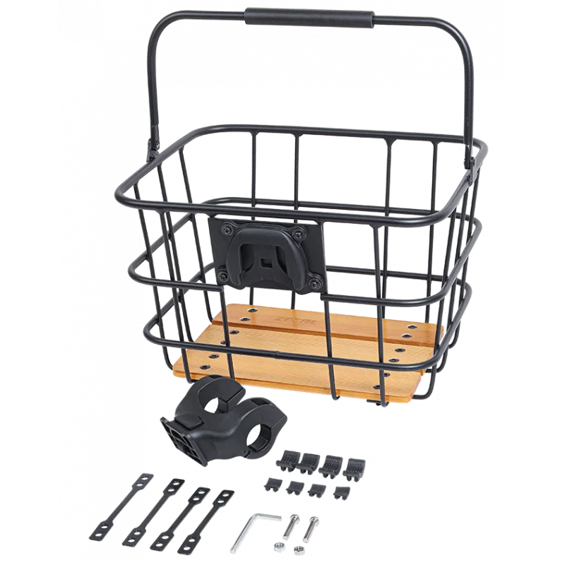 Removable front basket for ZEFAL classic wood and aluminum bike