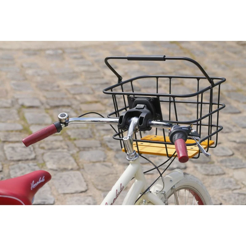 Removable front basket for ZEFAL classic wood and aluminum bike