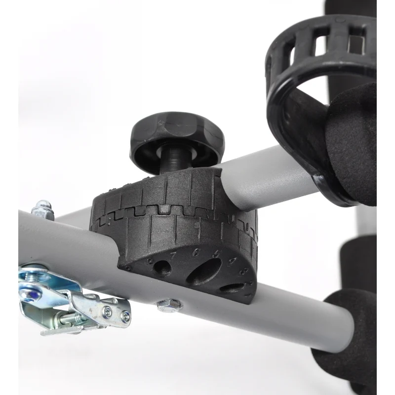 Bike rack on tailgate with straps Mottez Ariane 3 bikes