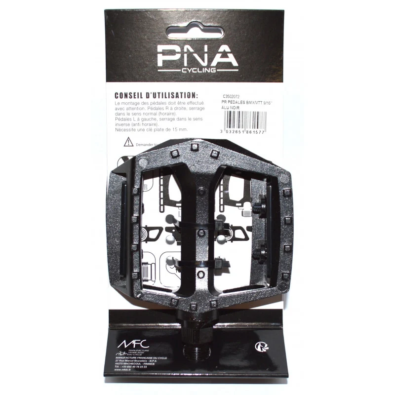 PNA MTB / BMX Aluminum Pedals Black