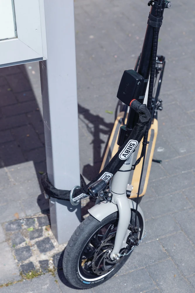 Bicycle Alarm 100 db Abus Alarmbox 2.0 + 6KS Chain