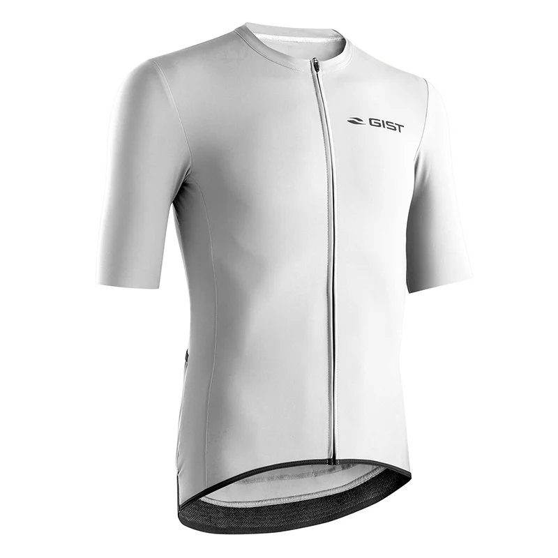 Maillot Gist Été Supremo Manches Courtes Zip Total Blanc XL