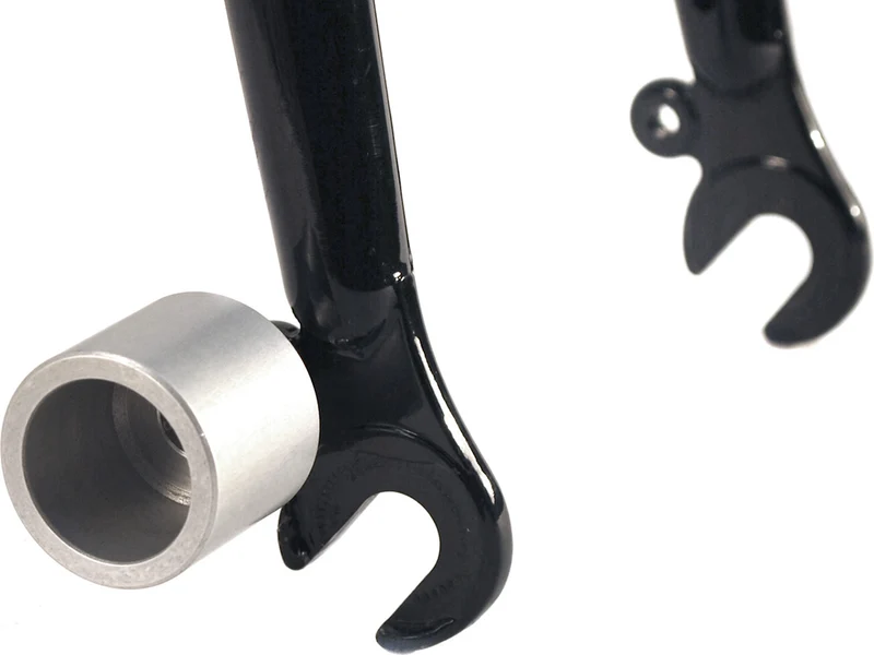 Light bracket for bicycle fork eyelets