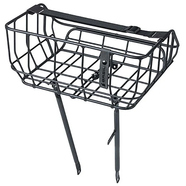 Basil Portland front basket black