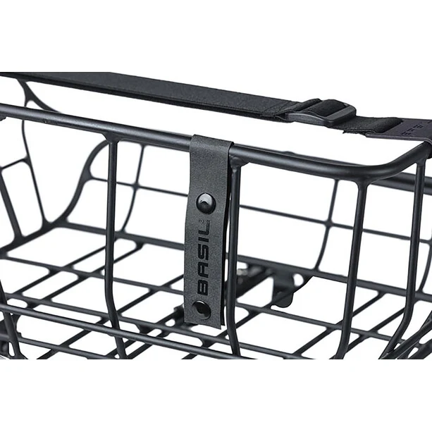 Basil Portland front basket black