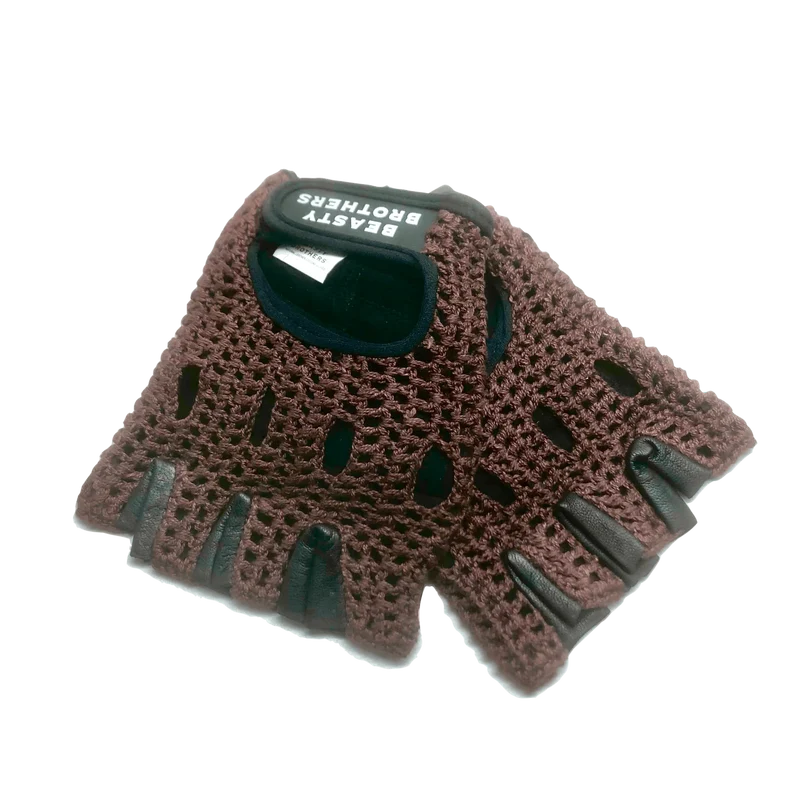 Bicycle gloves BeastyBrothers - Black/Brown