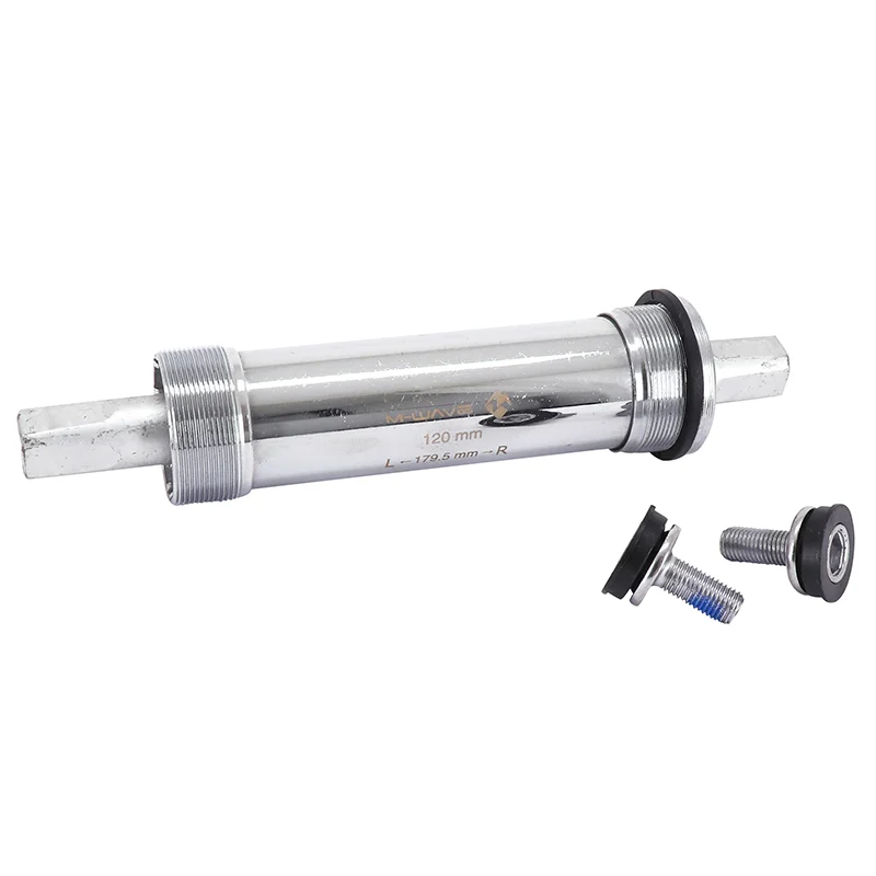Boîtier Pédalier Carré Alu A Roulement 179,5 mm Pour Fatbike (Boite De 120 mm Diam 28,7 mm) Filetage Anglais - Bsc - 1,37X24