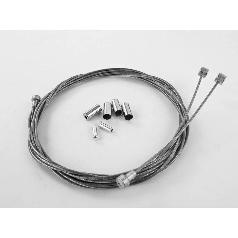 Vintage Braided Steel Brake Cable and Housing Kit Vélo Orange