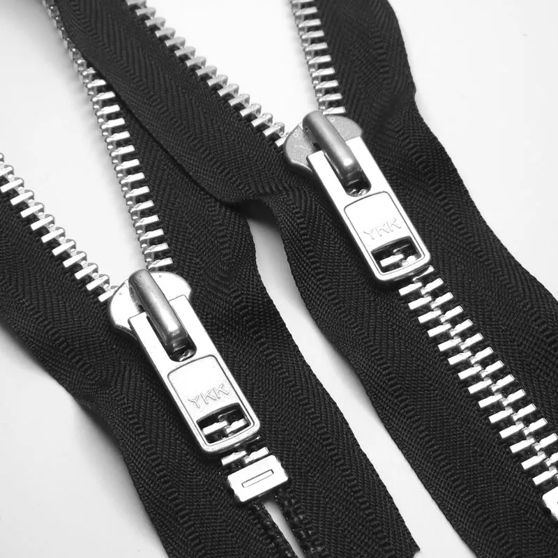 YKK | Fermeture Éclair à Bout Fermé | Métal | Noir | #10 | 7.5'' - 19 cm