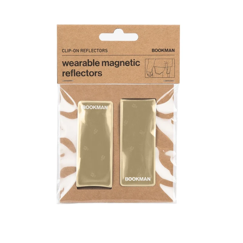 BOOKMAN Beige Reflector Clip