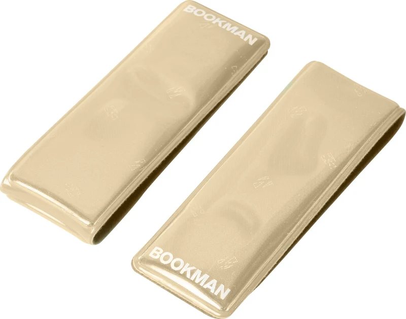 BOOKMAN Beige Reflector Clip