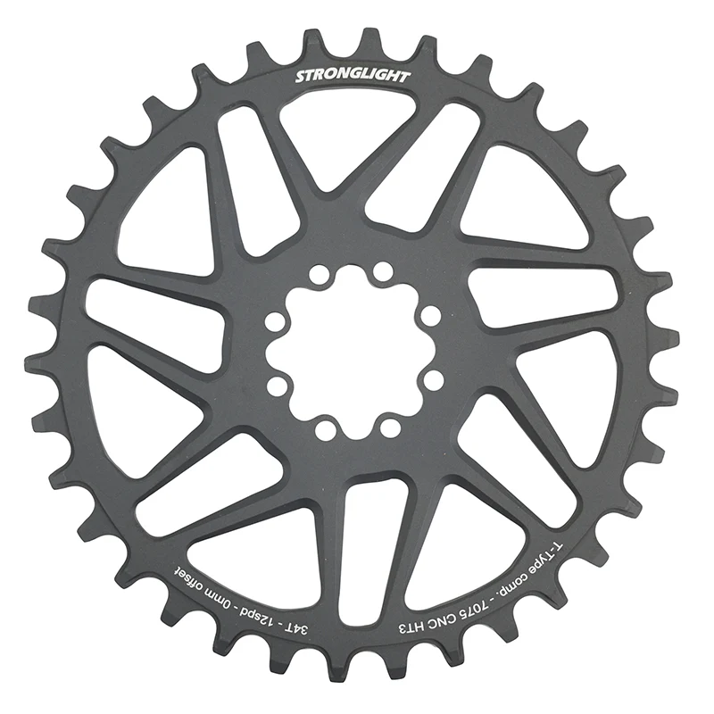 Plateau VTT Direct Mount 8 Trous Pour Sram X01-Xx1 Stronglight Mono Alu Ht3 Noir 34 dents - 12V. Narrow Wide