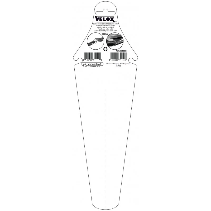 Velox compact removable mudguard