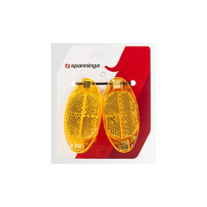 Pair of Spanninga bicycle reflectors