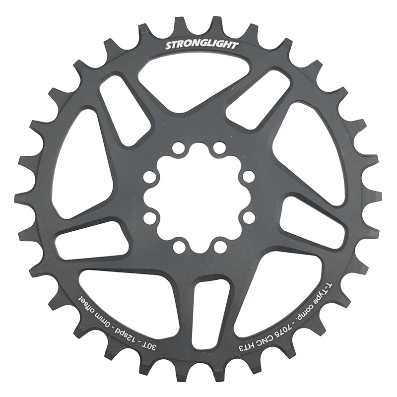 Plateau VTT Direct Mount 8 Trous Pour Sram X01-Xx1 Stronglight Mono Alu Ht3 Noir 30 dents - 12V. Narrow Wide